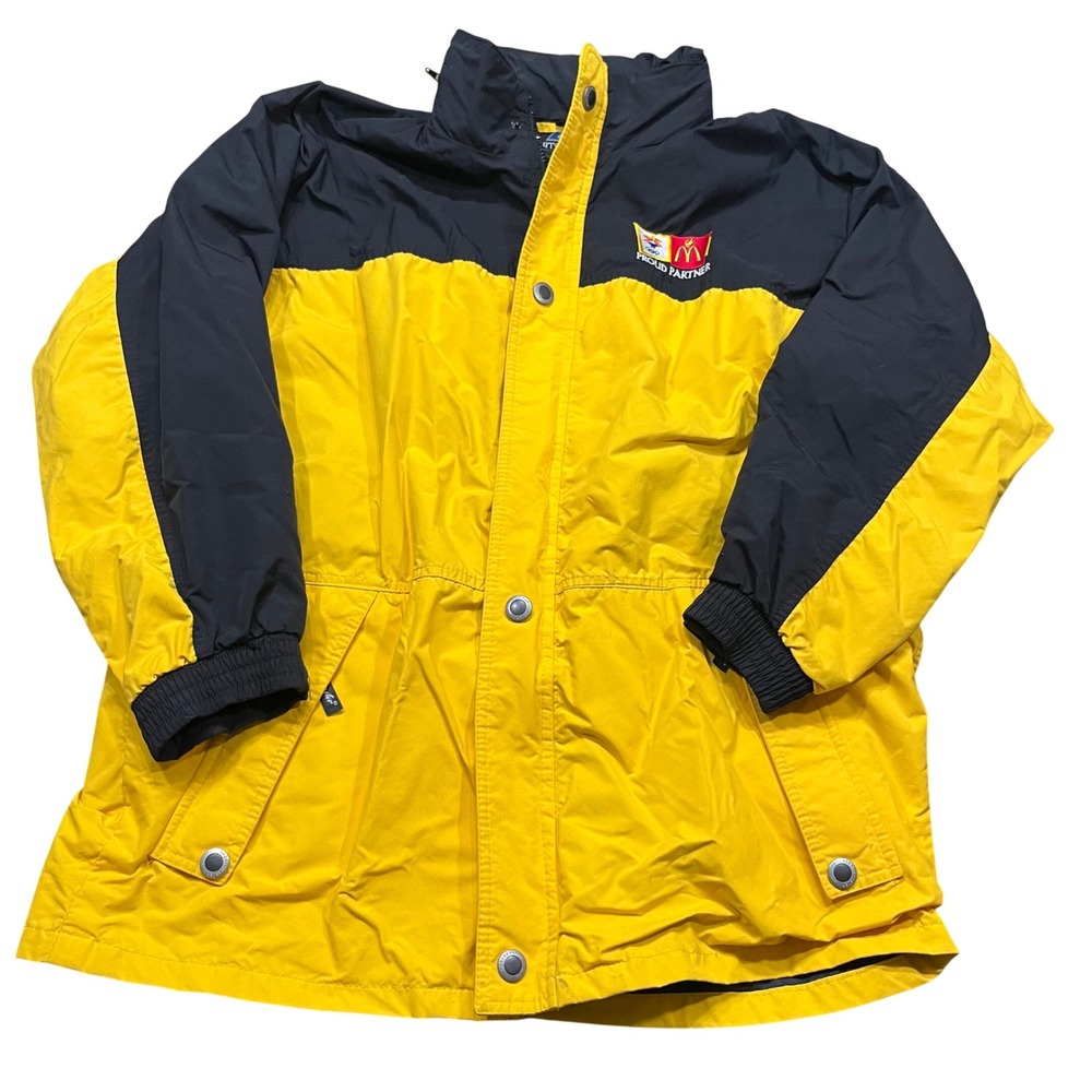 Vintage‎ Sportsmaster McDonalds Olympic Jacket Mens Large Yellow Black USA Made